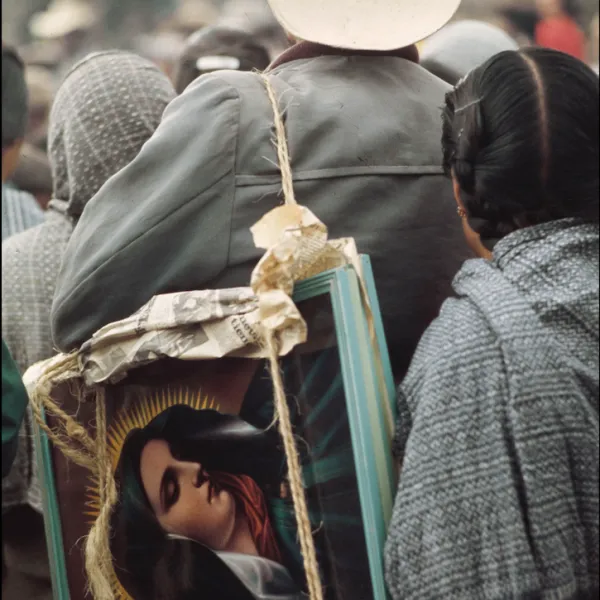 Paysan revenant d'un pèlerinage, Mexique