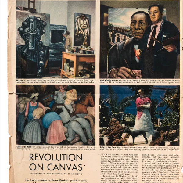 Reportage en couleurs sur les artistes méxicains, dans Illustrated, 19 février 1949	